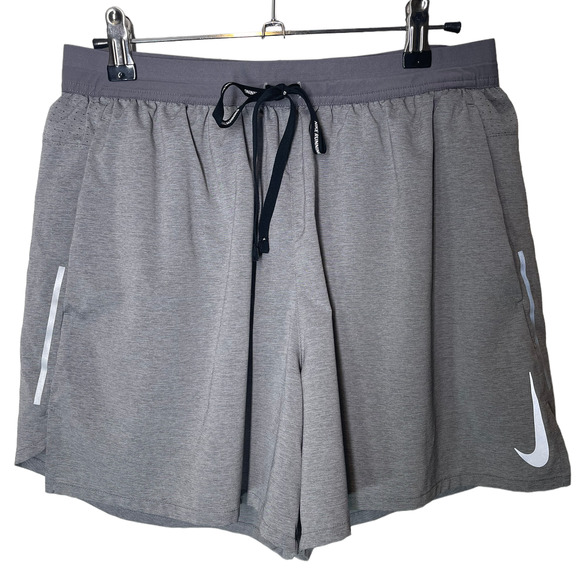 Nike Shorts Nike Mens Flex Stride Brief Running Shorts Gray Large